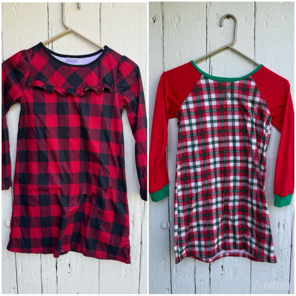 Red and Green Plaid Sleepwear Bundle